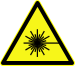 DIN 4844-2 Warnung vor Laserstrahl D-W010.svg