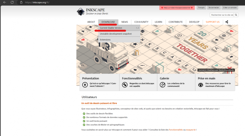 Fichier:InkscapeDownload.png