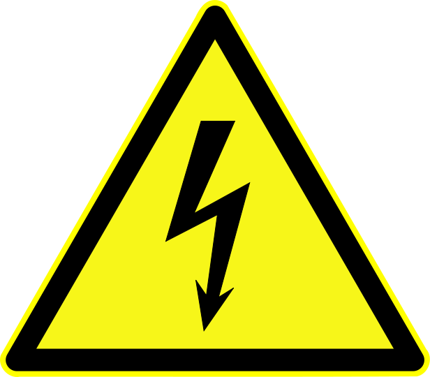 Fichier:DIN 4844-2 Warnung vor gef el Spannung D-W008.svg