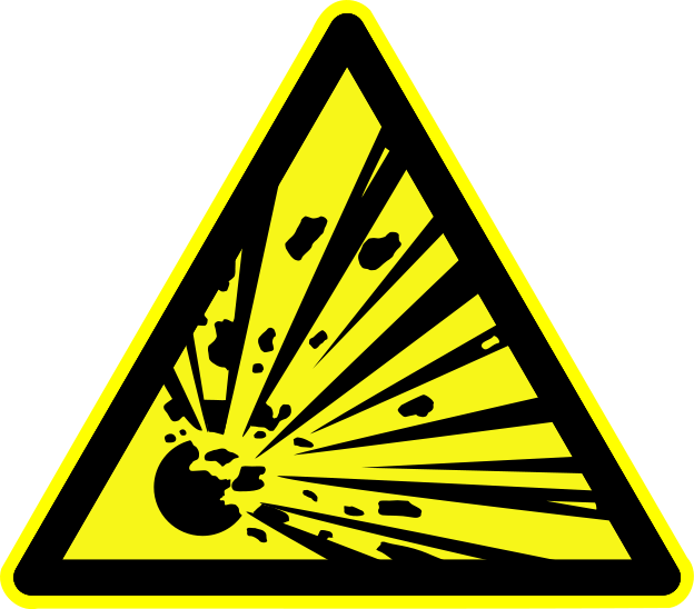 Fichier:D-W002 Warnung vor explosionsgefaehrlichen Stoffen ty.svg