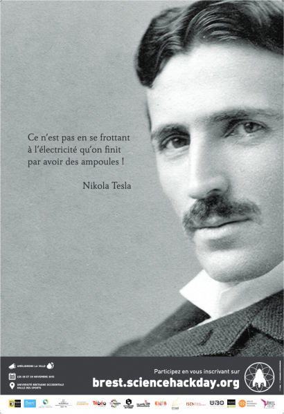Fichier:AfficheScienceHackDay2015-Tesla.png