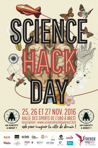 Affiche du Science Hack Day Brest 216